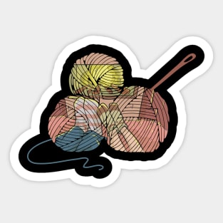 Knitting Sewing Crochet Quilting Knit Crochet Cozy Fireplace Sticker